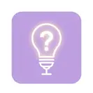 Light bulb guidance icon