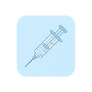 Vaccination syringe icon